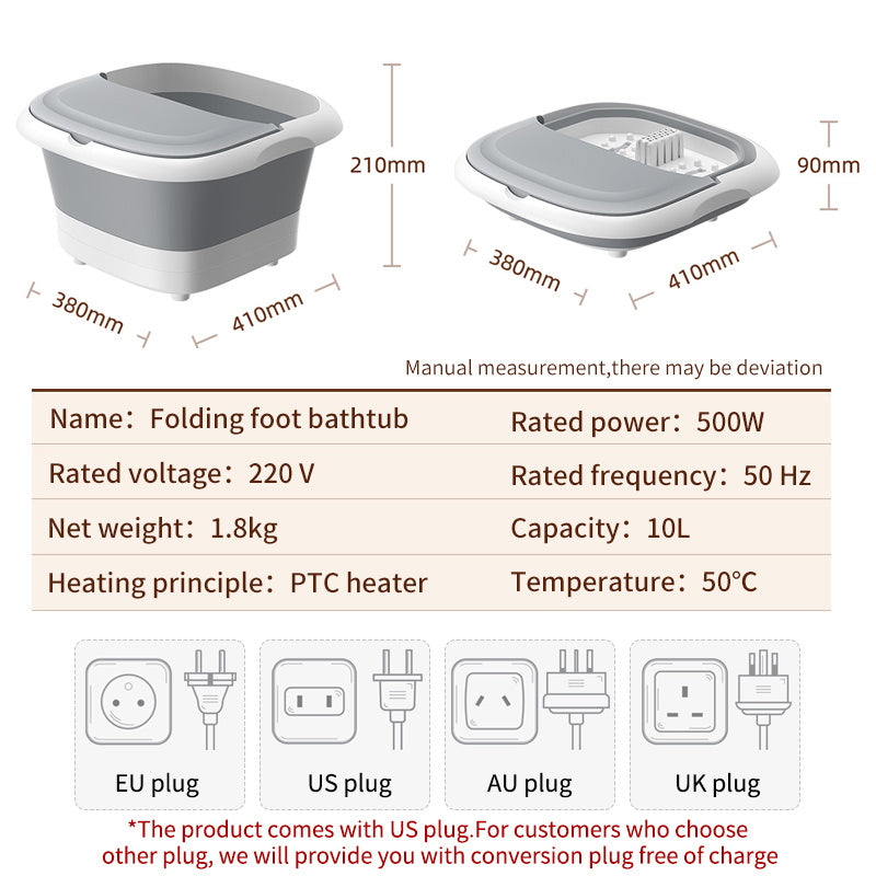 Baño de Pies Eléctrico – Relajación y Calor Terapéutico