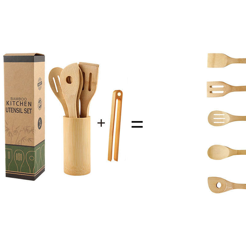 Juego de Espátulas Ecológicas de Bambú – Mango Ergonómico con Soporte