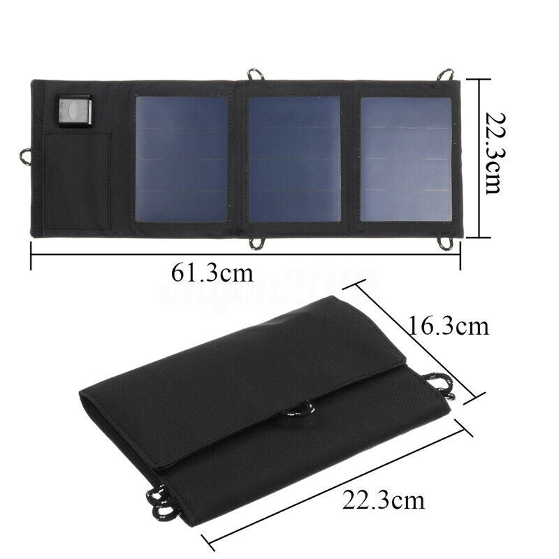 Cargador Solar Plegable – Energía Portátil y Eficiente