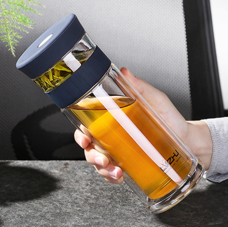 Termo de Vidrio con Infusor – Infusiones Puras en Movimiento