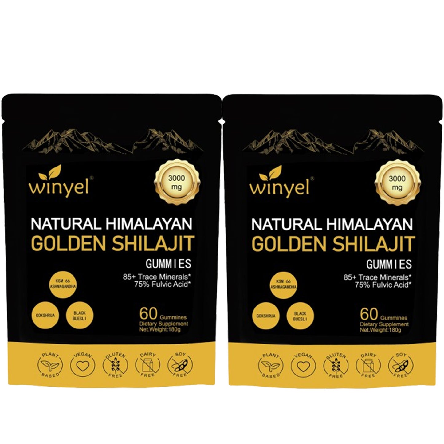 Gomitas Naturales de Shilajit – Energía, Salud Inmune y 85 Minerales del Himalaya