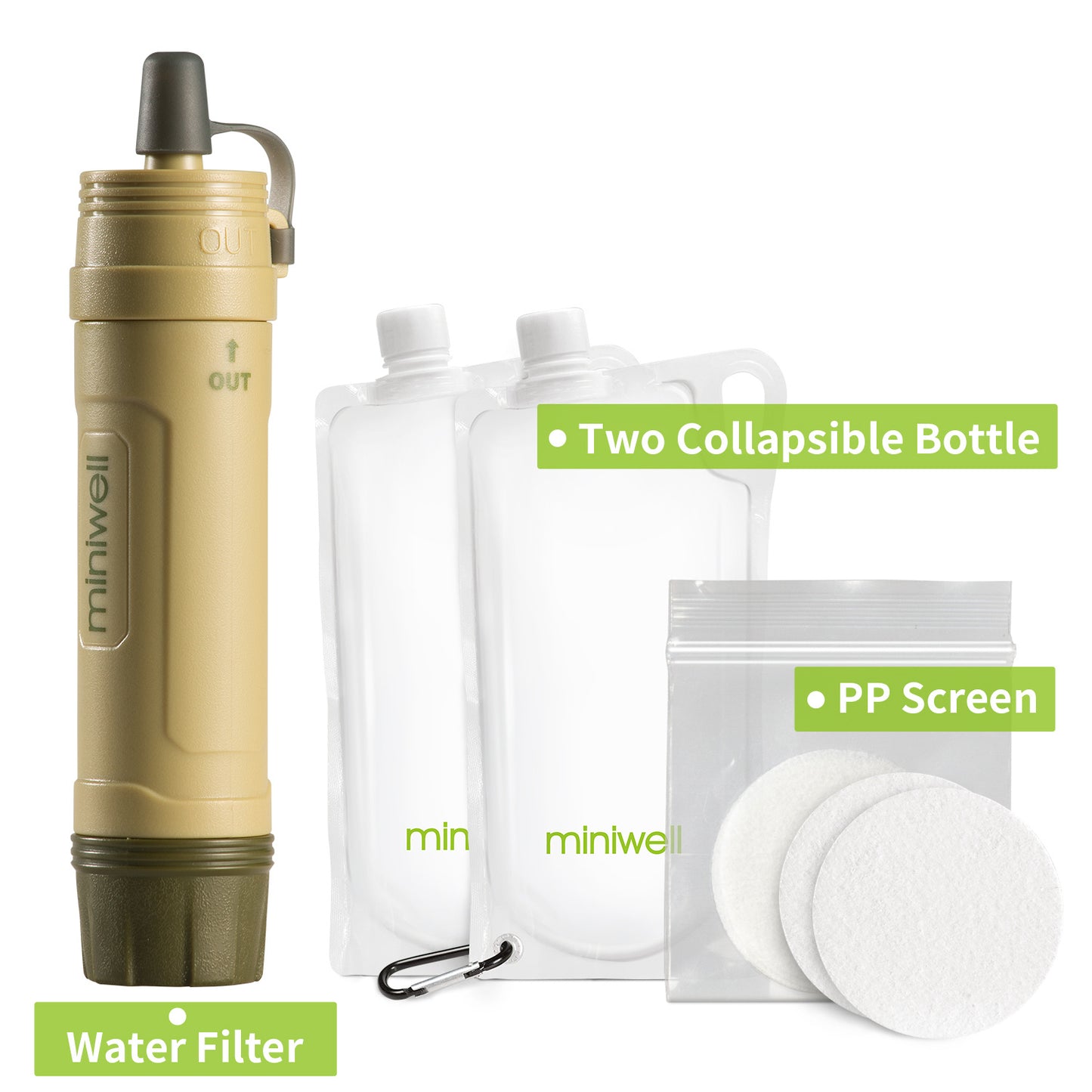 Filtro de Agua Portátil – Purificación Segura en Cualquier Lugar