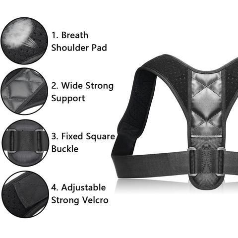 Corrector de Postura Ajustable – Comodidad y Soporte para tu Espalda