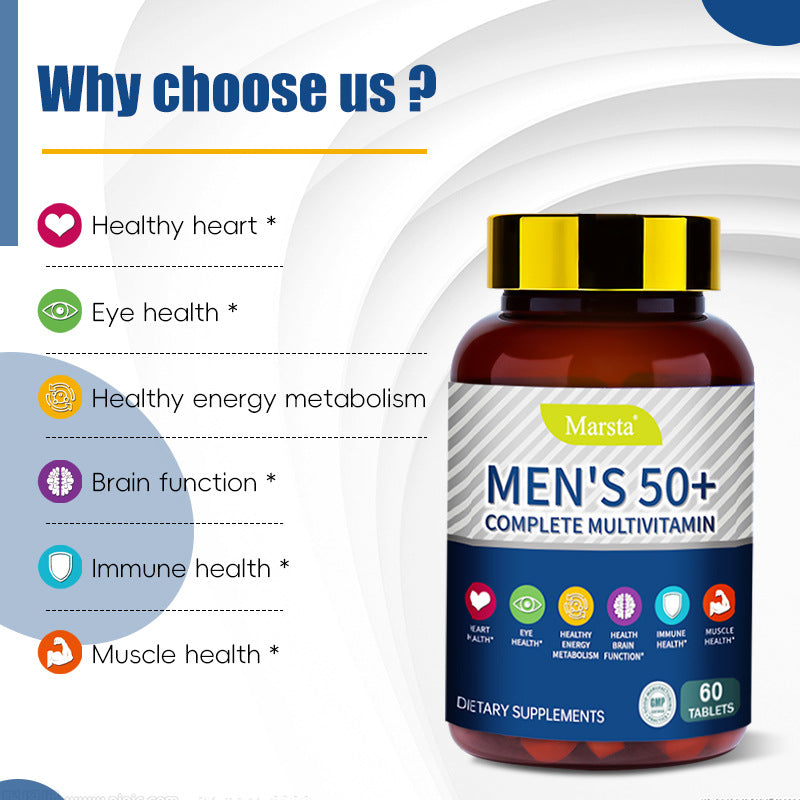 Tabletas Multivitamínicas para Hombres – Energía y Bienestar Diario