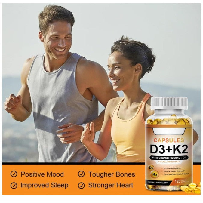 Cápsulas Blandas de D3 K2 – Salud Ósea y Cardiovascular