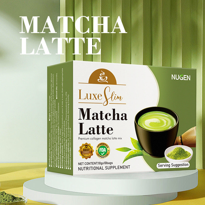 Matcha Latte – Energía Natural con Colágeno y Hierba de Cebada