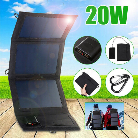 Cargador Solar Plegable – Energía Portátil y Eficiente