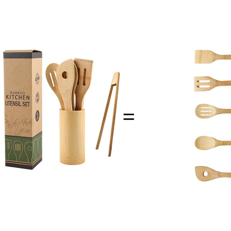 Juego de Espátulas Ecológicas de Bambú – Mango Ergonómico con Soporte
