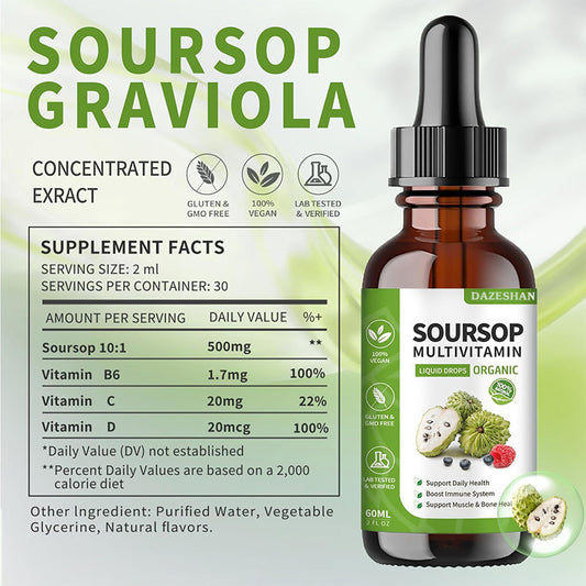 Tintura de Guanábana graviola – Apoyo Natural para el Bienestar