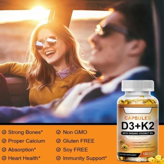 Cápsulas Blandas de D3 K2 – Salud Ósea y Cardiovascular